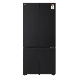 LG 610 Litres 3 Star French Door Refrigerator with Fresh Converter+, Convertilble | Wi-Fi Convertible | Hygiene Fresh+ | Smart Learner (GV-B25FFGMB, Black Glass Finish)