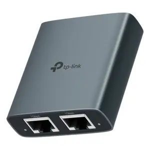 TP-Link EH210 1-to-2 Gigabit Ethernet Splitter | 1000Mbps High-Speed | Plug & Play LAN RJ45 Network Switch | USB Powered | For Router, Laptop, PC, TV & Xbox (Grey)