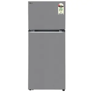 LG 380L 1 Star Frost Free Double Door Convertible Refrigerator | Multi Air Flow | Smart Inverter Compressor | Toughened Glass Shelves | Dazzle Steel Finish (GL-T3816NFDS)