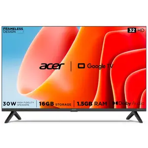 Acer 80 cm (32 inches) Advanced I Series HD Ready Smart LED Google TV, AR32GR2841HDFL (Black) price in India.