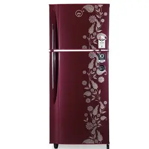 Godrej 255L 2 Star Inverter Frost Free Double Door Refrigerator (RF EON 255B 25 HI SC D Scarlet Dremin,Toughened Glass Shelves,Largest Vegetable tray)
