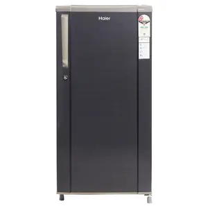 Haier Haier 181L 2 Star Direct Cool Single Door Refrigerator (HED-1812BKS-E Black Brushine,Stabilizer Free Operation)