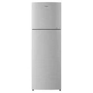 Haier 258L 3 Star Twin-Inverter Frost Free Double Door Refrigerator (HEF-25TDS Brushline Silver,5-IN-1 Convertible ,Stabilizer Free Operation)