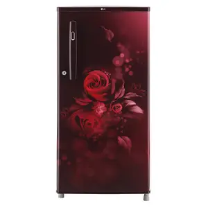 LG 185 L Direct Cool Single Door 3 Star Refrigerator with Fast Ice Making (Scarlet Euphoria, GL-B199OSED) LG 185 L Direct Cool Single Door 3 Star Refrigerator with Fast Ice Making (Scarlet Euphoria, GL B199OSED) price in India.