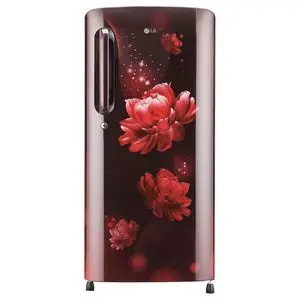 LG LG 190 Litres 3 Star Single Door Refrigerator, Scarlet Charm GL-B201ASCD