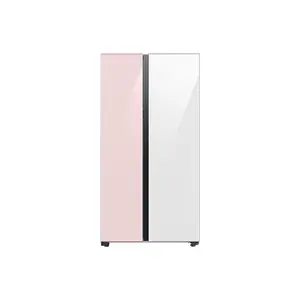 Samsung 653 Litres Bespoke Convertible 5 in 1 Side by Side Refrigerator, Clean Pink White, RS76CB81A37P price in India.