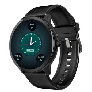 boAt Lunar Connect Plus Smartwatch, 3.53 cm (1.39 inch) AMOLED Display,Bluetooth calling, Upto 15 Days Battery, DIY Watch Face Studio, Ambient Light Sensor, SensAI (Cricket Analysis), 700+ Active Modes (Active Black) price in India.