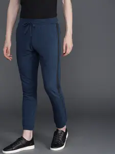 WROGN Men Navy Blue Slim Fit Solid Joggers