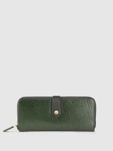 Hidesign Women Textured Leather Zip Around Wallet