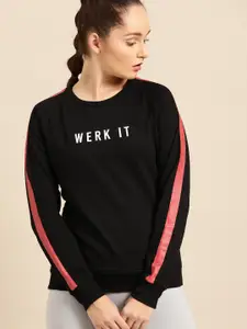 DressBerry Women Black Solid Sweatshirt