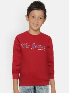 Monte Carlo Boys Red Printed Sweatshirt