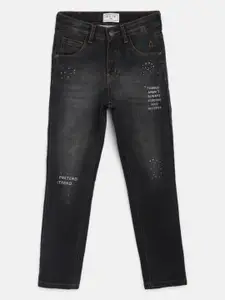 Gini and Jony Boys Charcoal Grey Slim Fit Mid-Rise Clean Look Stretchable Jeans
