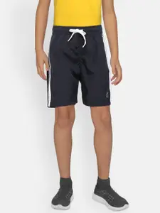 Gini and Jony Boys Navy Solid Regular Fit Sports Shorts