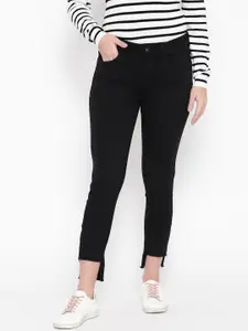 U.S. Polo Assn. Women Women Black Skinny Fit Mid-Rise Clean Look Stretchable Jeans