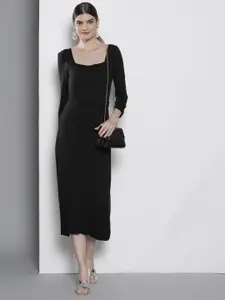 DOROTHY PERKINS Women Black Solid A-Line Dress