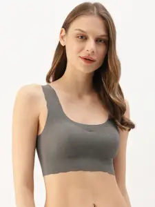Wacoal Grey Solid Non-Wired Lightly Padded T-shirt Bra