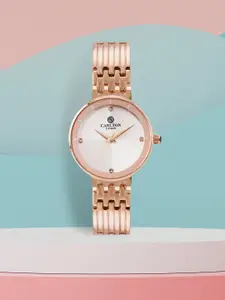 Carlton London Women Silver-Toned Analogue Watch CL001RSIR