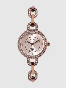 Carlton London Women Rose Gold Analogue Watch CL019BRoB