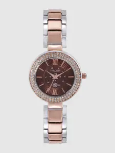 Carlton London Women Brown Analogue Watch CL024RBRR