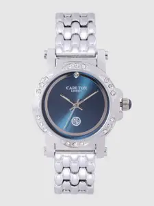 Carlton London Women Teal Blue Analogue Watch CL009SblS