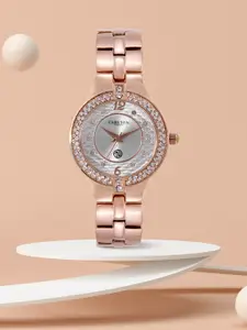 Carlton London Women Silver-Toned Analogue Watch CL030RMAR