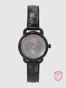 Carlton London Women Grey Textured Analogue Watch CL026BGRB