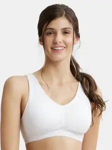 Jockey Wirefree Padded Cotton Full Coverage Sleep Bra with Removable Pads-ES04