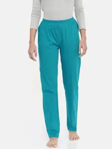 zebu Women Turquoise Blue Solid Lounge Pants 299_1ZW_PPP_PLN_PET_XL