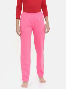 zebu Women Pink Solid Lounge Pants 299_1ZW_PPP_PLN_MPK_XL