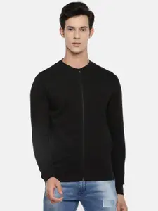 Proline Active Men Black Self-Striped Sweatshirt
