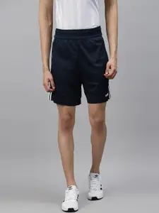 ADIDAS Men Navy Blue Solid Design 2 Move Classics Sustainable Shorts With Side Stripes