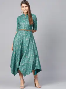 Juniper Women Green Printed Maxi Dress