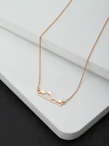 Carlton London Gold-Plated Minimal Necklace