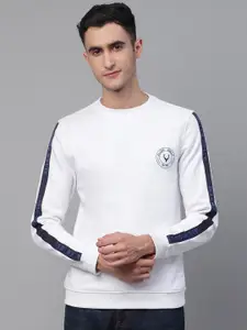 Allen Solly Sport Men White Solid Sweatshirt