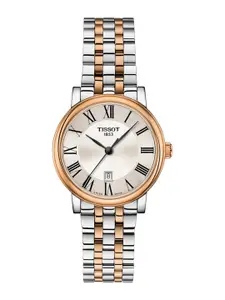 TISSOT Women Silver-Toned Carson Premium Lady Analogue Watch T1222102203301
