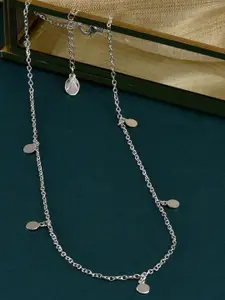Accessorize London Women's Silver Discy Chain Pendant