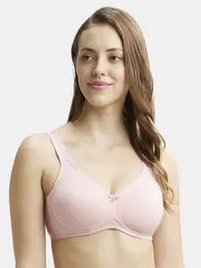 Jockey Non-Wired Non Padded Super Combed Cotton Stretch Full Coverage Everyday Bra