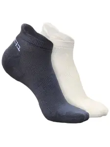 Heelium Men Pk2 Odour-Free Breathable Padded Base Anti-bacterial Bamboo Ankle-Length Socks