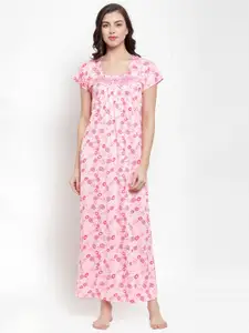 Secret Wish Pink Printed Nightdress NT-E163-727