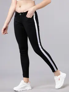 Tokyo Talkies Women Black Super Skinny Fit Mid-Rise Clean Look Jeans