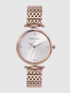 GIORDANO Women Silver-Toned Analogue Watch GD-4001-11