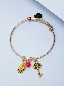 PANASH Gold-Plated Handcrafted Charm Bracelet