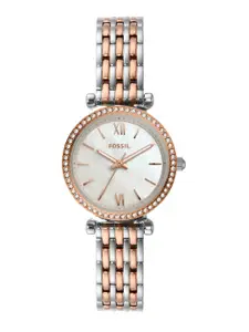 Fossil Women Silver-Toned Analogue Watch ES4649