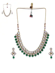 Zaveri Pearls Women Set Of 2 Pearl Jewellery Set With Earrings