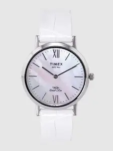 Timex Women Off-White Analogue Watch TWEL12601