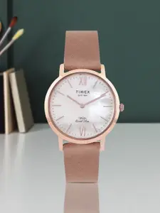 Timex Women Off-White Analogue Watch TWEL12604