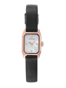 Emporio Armani Women White & Black Analogue Watch AR11248