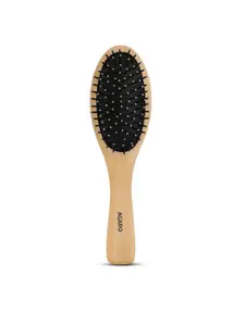 AGARO Wooden Narrow Oval Hair Brush - Beige