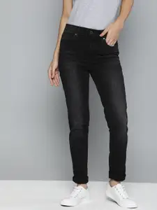 Levis Women Black 721 Skinny Fit High-Rise Clean Look Stretchable Waterless Jeans