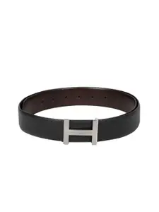 Tommy Hilfiger Men Black & Brown Reversible Solid Belt